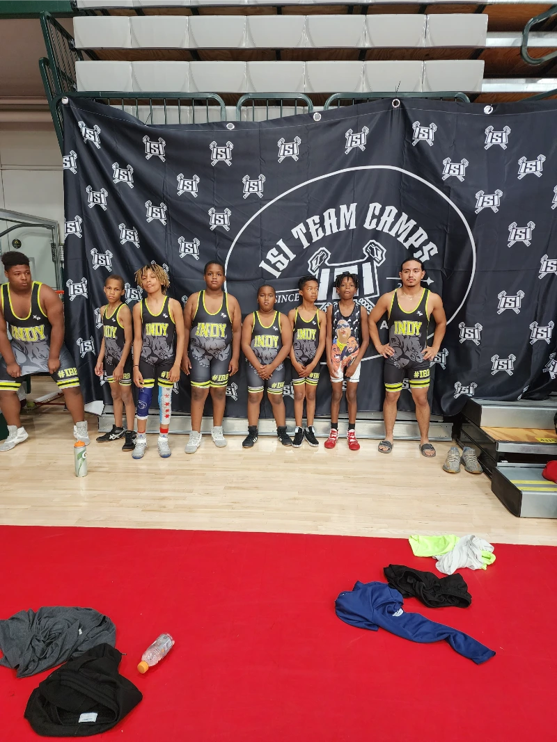  Group of young wrestlers 